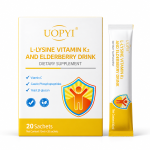 UOPYI L-Lysine + Elderberry Daily Immune & Growth Support Drink, 20 Sachets