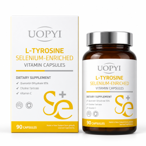 UOPYI L-Tyrosine + Selenium Daily Focus Support Capsules, 90 Capsules